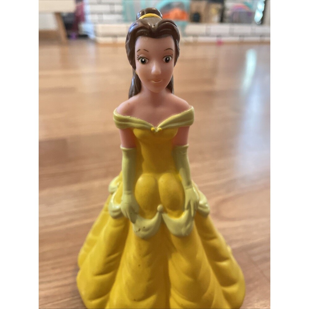 Vintage 1992 Pizza Hut Disney Beauty & The Beast 7"×5" Rubber Belle Doll Toy - Picture 5 of 10